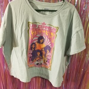 Led zeppelin crop top xxl 2/$20